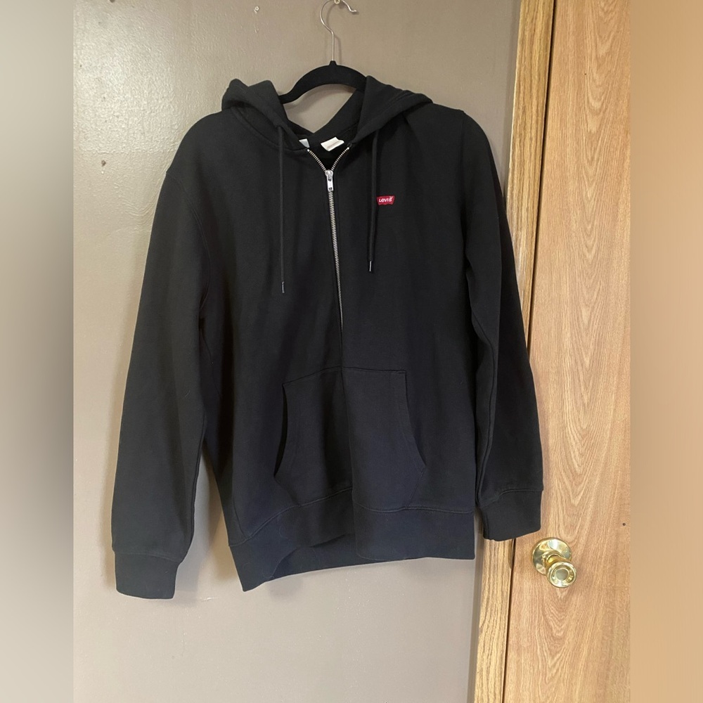 Levi's Men's Black Zip-Up Hoodie